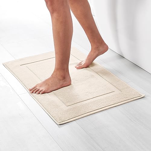 Soft Silver Banded Bath Rug Mat - Handbags Specialist Headquarter