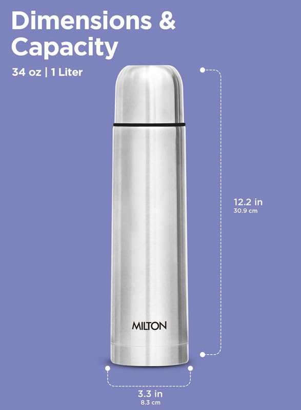 Milton Flip Lid Thermosteel 500ml - 24hr Hot & Cold