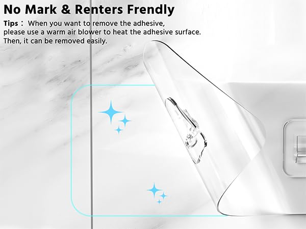 Moforoco Adhesive Shower Caddy Shelf Organizer