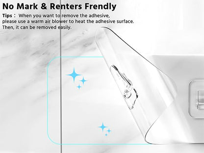 Moforoco Adhesive Shower Caddy Shelf Organizer