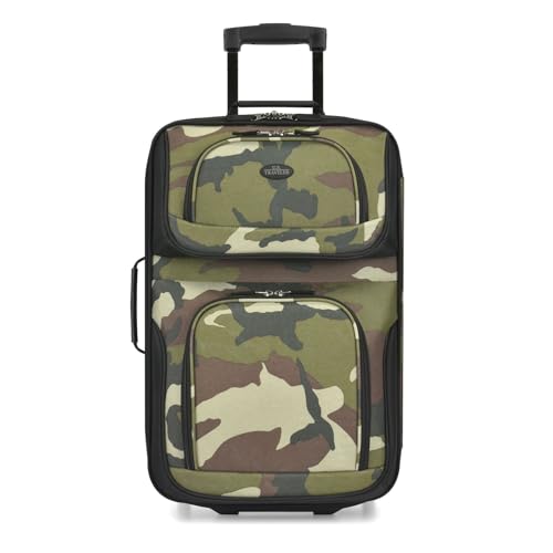 U.S. Traveler Rio Expandable Orange Carry-on