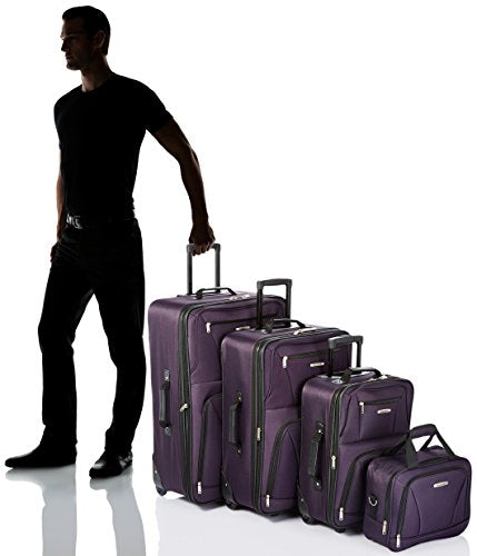 Charcoal Rockland Journey Expandable Luggage Set
