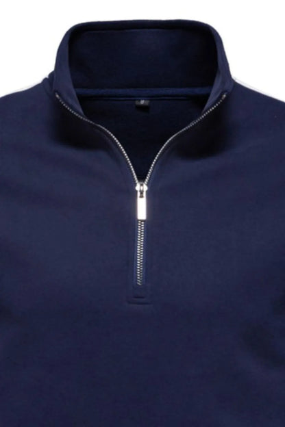 Men's Contrast Striped Long Sleeve Sweatshirt - Premium Men's Sweatshirts from Trendsi - Just $44.54! Shop now at Handbags Specialist Headquarter