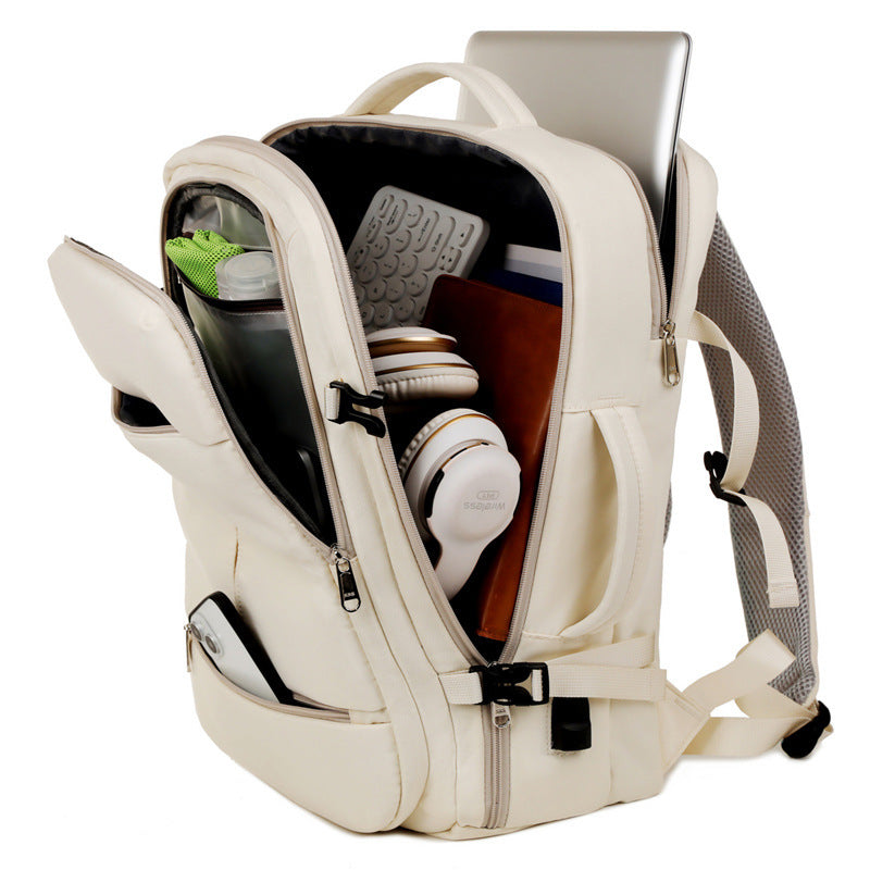 FlexiPack: Unisex Travel Backpack with Multi-Pockets