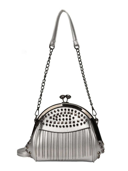 Studded Fringe Crossbody Bag - Premium Crossbody Bag from Trendsi - Just $41.99! Shop now at Handbags Specialist Headquarter