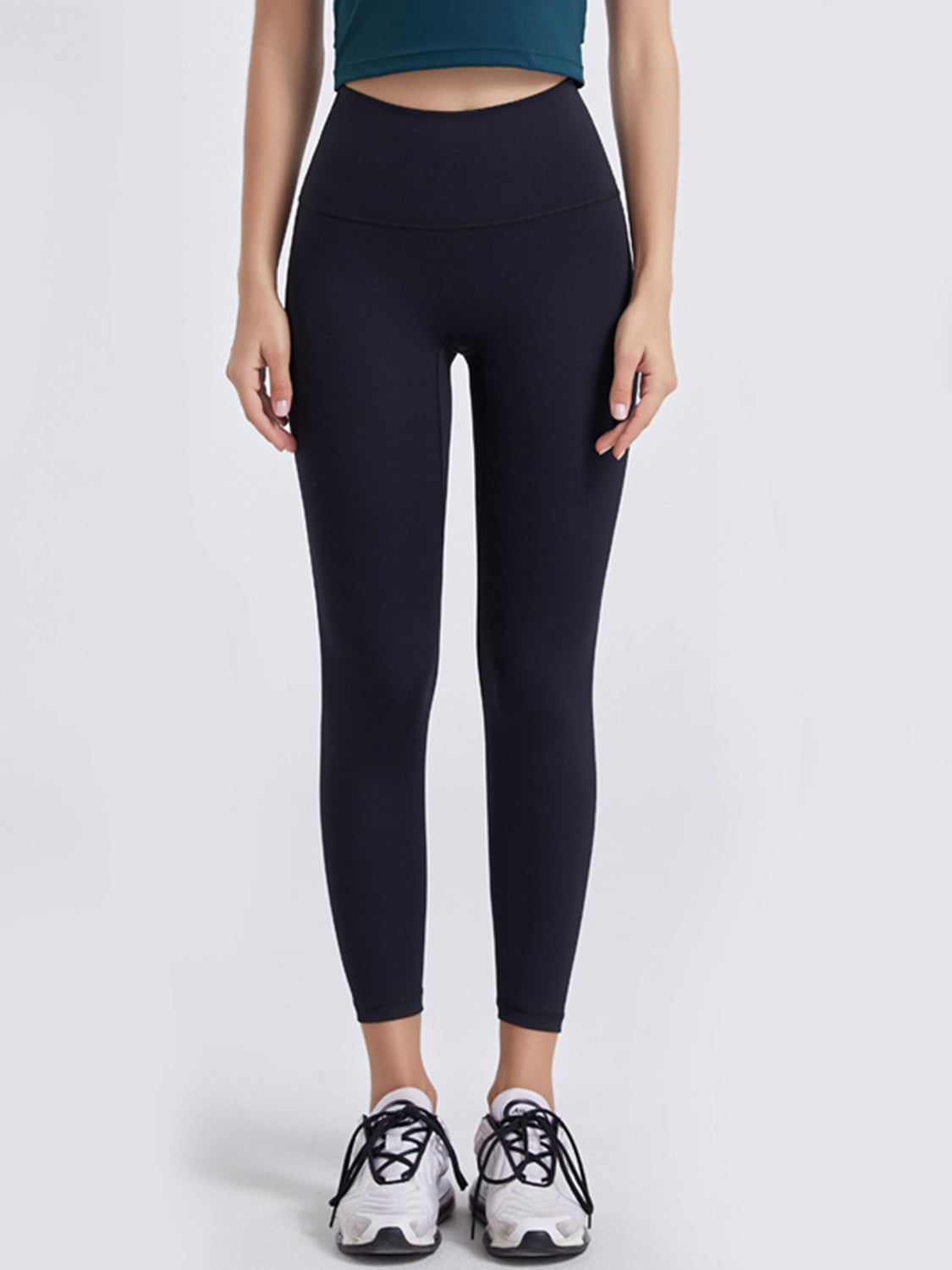 Wide Waistband Sports Leggings - Premium Leggings from Trendsi - Just $52.05! Shop now at Handbags Specialist Headquarter