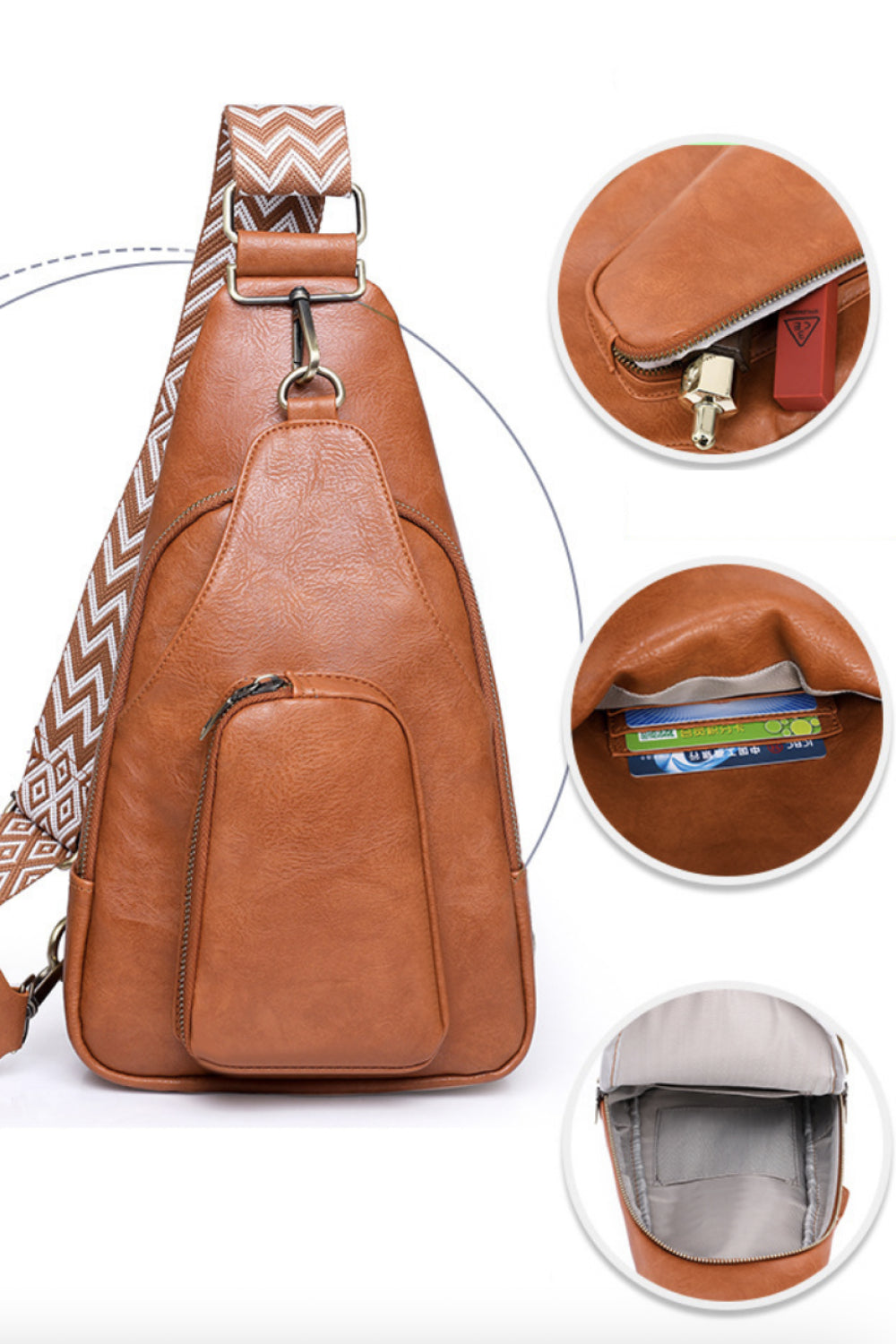 Adored Take A Trip PU Leather Sling Bag - Premium Crossbody Bag from Trendsi - Just $45.99! Shop now at Handbags Specialist Headquarter