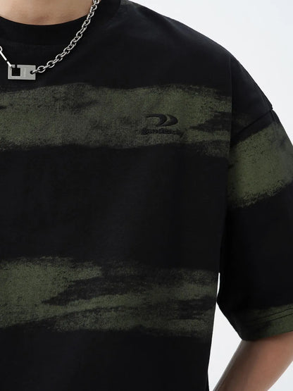 Men's Plus Size Basic style Round Neck Striped T-Shirt - Premium Men's T-Shirt from Trendsi - Just $33.99! Shop now at Handbags Specialist Headquarter