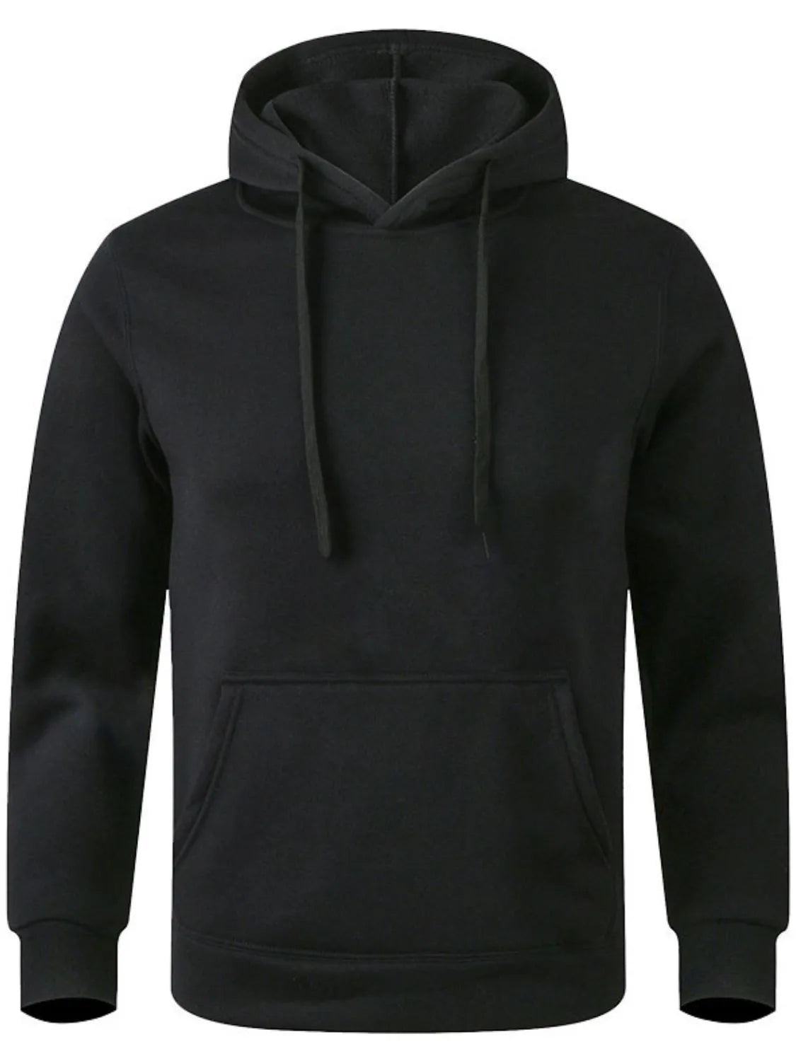 Men's Full Size Drawstring Long Sleeve Hoodie Plus Size - Premium Men's Sweatshirts from Trendsi - Just $20.66! Shop now at Handbags Specialist Headquarter
