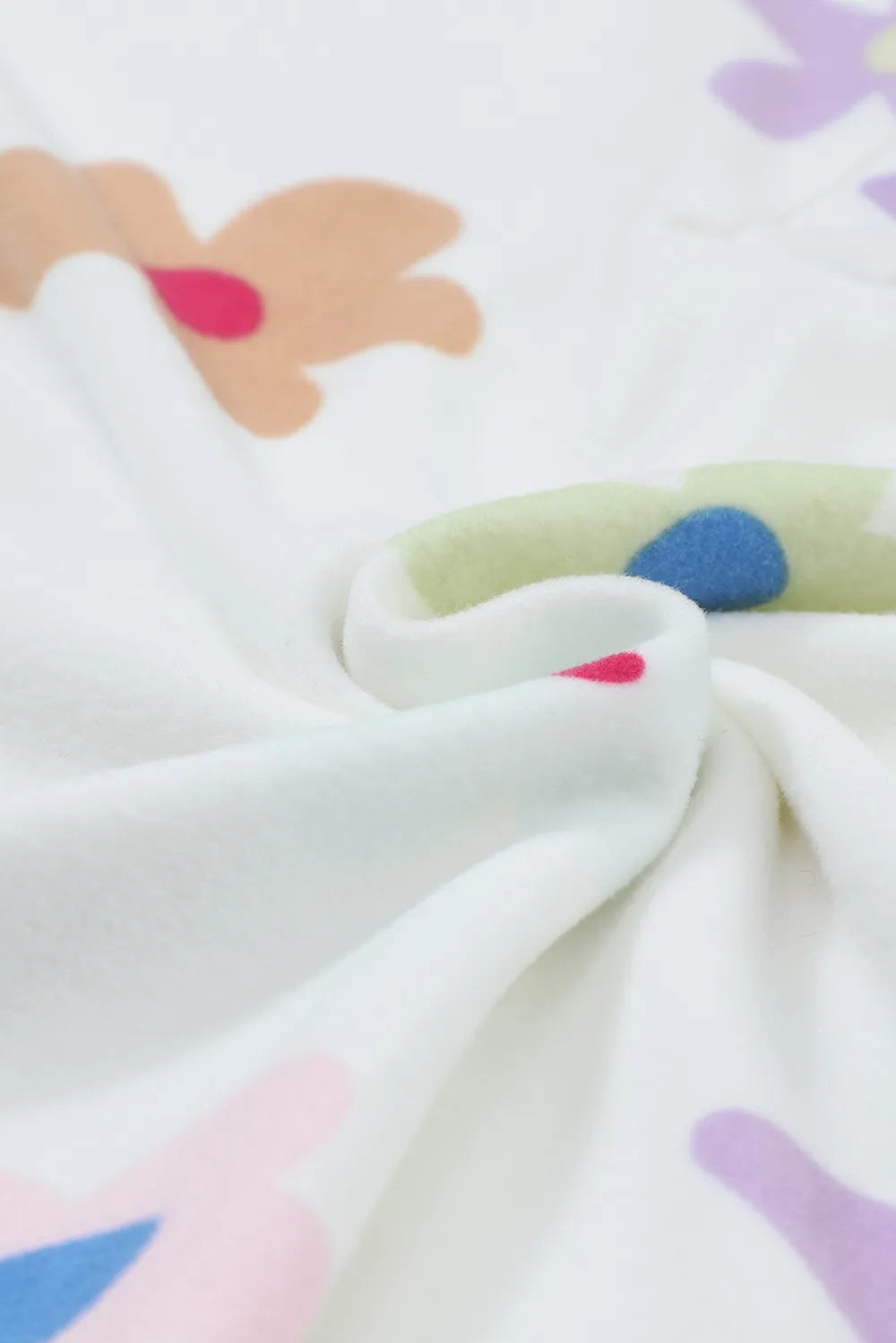 Printed Quarter Button Top and Drawstring Shorts Lounge Set - Premium Sleepwear from Trendsi - Just $43! Shop now at Handbags Specialist Headquarter