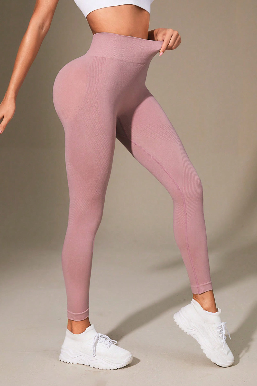 Wide Waistband Sports Leggings - Premium Leggings from Trendsi - Just $23.43! Shop now at Handbags Specialist Headquarter