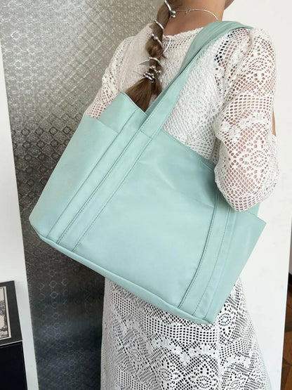 Oxford Cloth Tote Bag with Zipper.