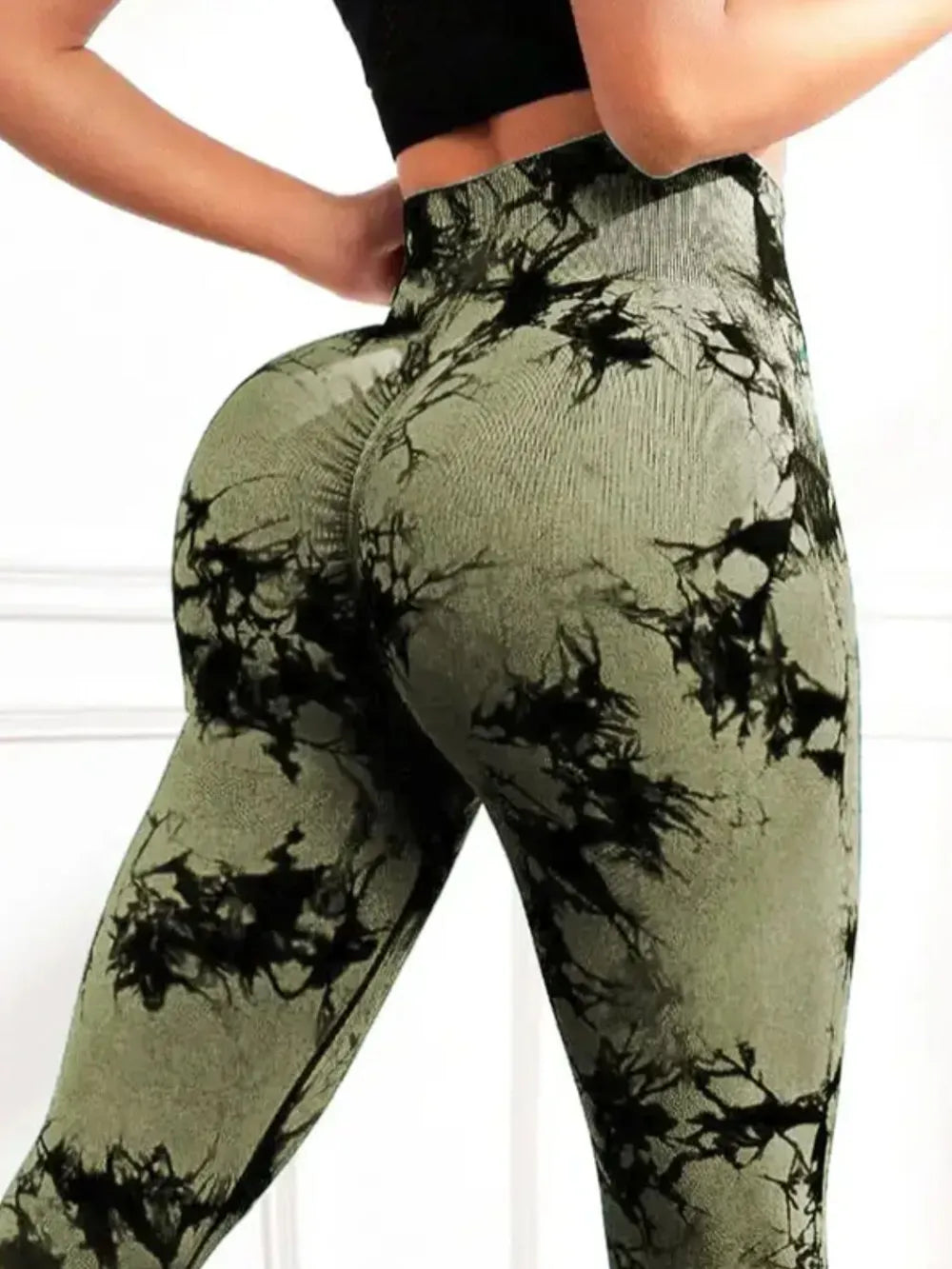 Tie-Dye High Waist Active Leggings - Premium Leggings from Trendsi - Just $40.59! Shop now at Handbags Specialist Headquarter