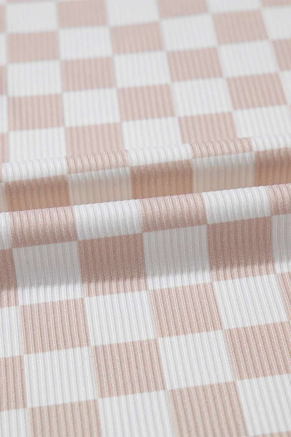 Ribbed Texture Checkered Print Tank and Pants Set - Premium Sleepwear from Trendsi - Just $39.99! Shop now at Handbags Specialist Headquarter