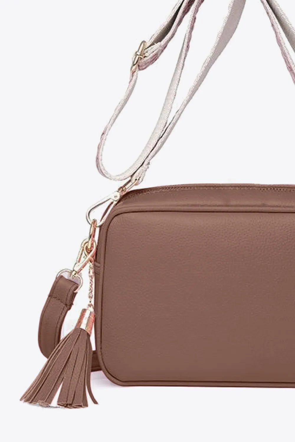PU Leather Tassel Crossbody Bag - Premium handbags from Trendsi - Just $39.99! Shop now at Handbags Specialist Headquarter