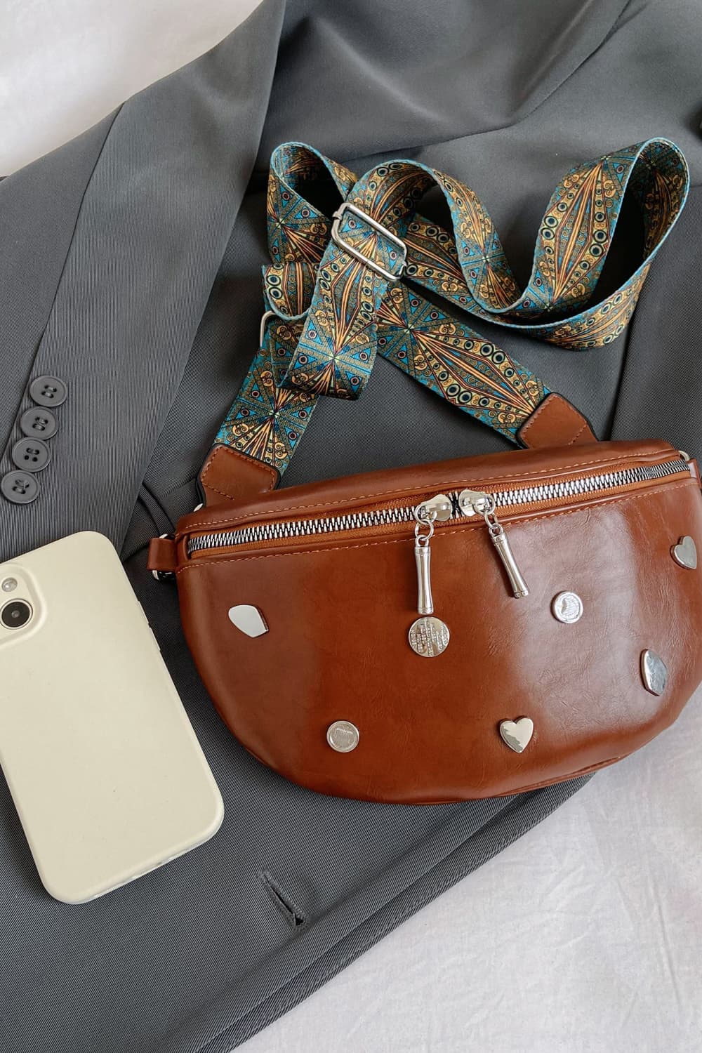 PU Leather Sling Bag - Premium Crossbody Bag from Trendsi - Just $26.99! Shop now at Handbags Specialist Headquarter