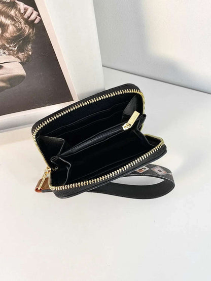 Geometric PU Leather Wallet - Premium Wallet from Trendsi - Just $22.99! Shop now at Handbags Specialist Headquarter