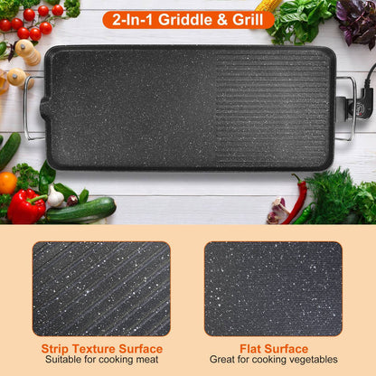 GrillMaster 5000: Indoor/Outdoor Electric BBQ Griddle