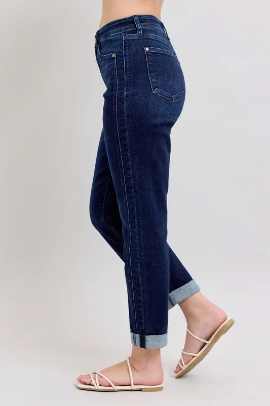 Judy Blue Full Size High Waist Boyfriend Jeans Plus Size - Premium Women / Jeans & Denim from Trendsi - Just $61.99! Shop now at Handbags Specialist Headquarter