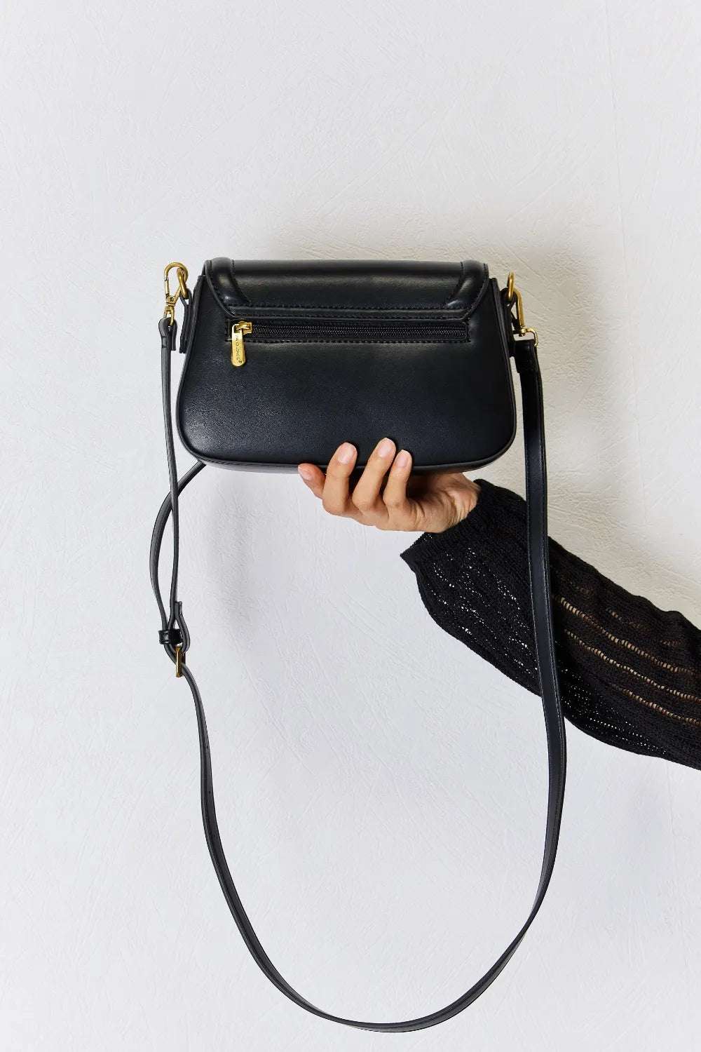 David Jones PU Leather Crossbody Bag - Premium Crossbody Bag from Trendsi - Just $40.99! Shop now at Handbags Specialist Headquarter