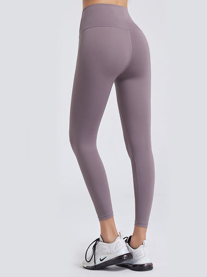 Wide Waistband Sports Leggings - Premium Leggings from Trendsi - Just $52.05! Shop now at Handbags Specialist Headquarter