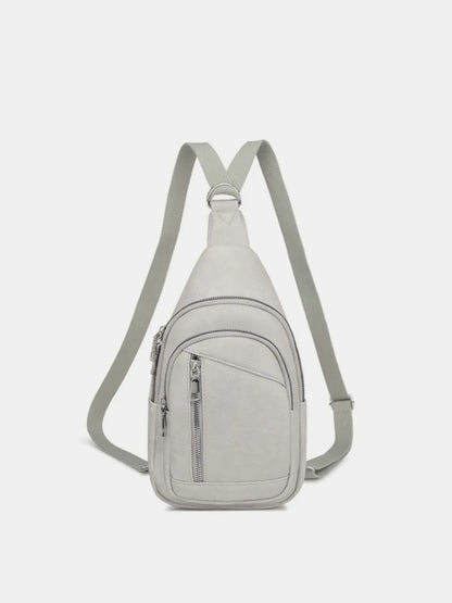 PU Leather Crossbody Bag with Two Detachable Strap - Premium Crossbody Bag from Trendsi - Just $38.99! Shop now at Handbags Specialist Headquarter