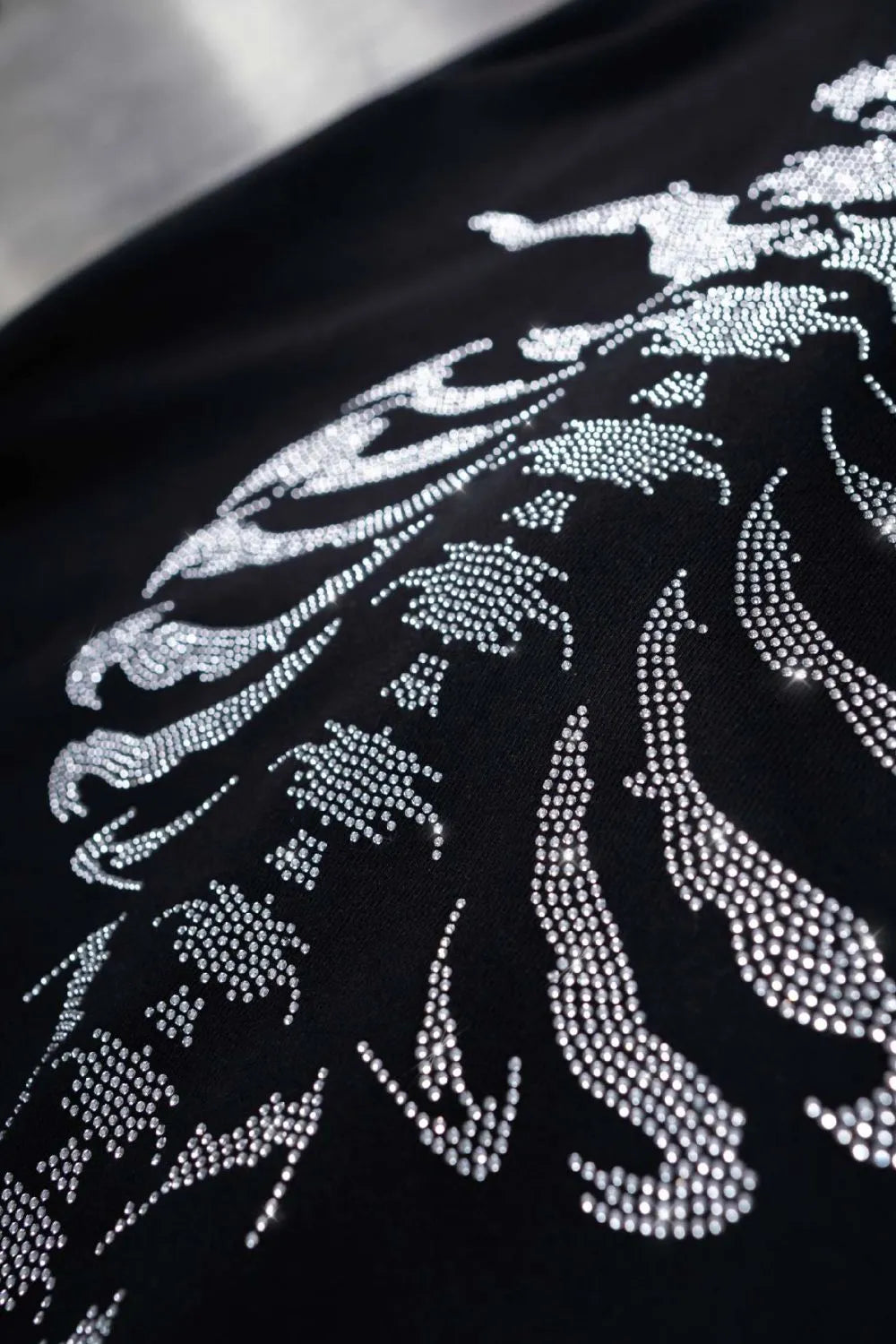 Men's Rhinestone Letter Zip Up Long Sleeve Hoodie - Premium Men's Sweatshirts from Trendsi - Just $31.02! Shop now at Handbags Specialist Headquarter