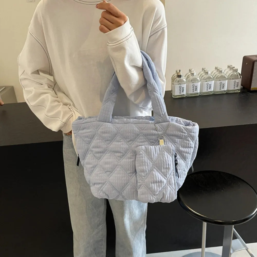 Polyester Medium Tote Bag - Premium Tote Bag from Trendsi - Just $32.99! Shop now at Handbags Specialist Headquarter