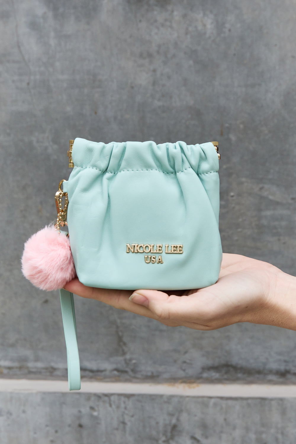 Nicole Lee USA Faux Leather Pouch - Premium Handbags from Trendsi - Just $22.99! Shop now at Handbags Specialist Headquarter