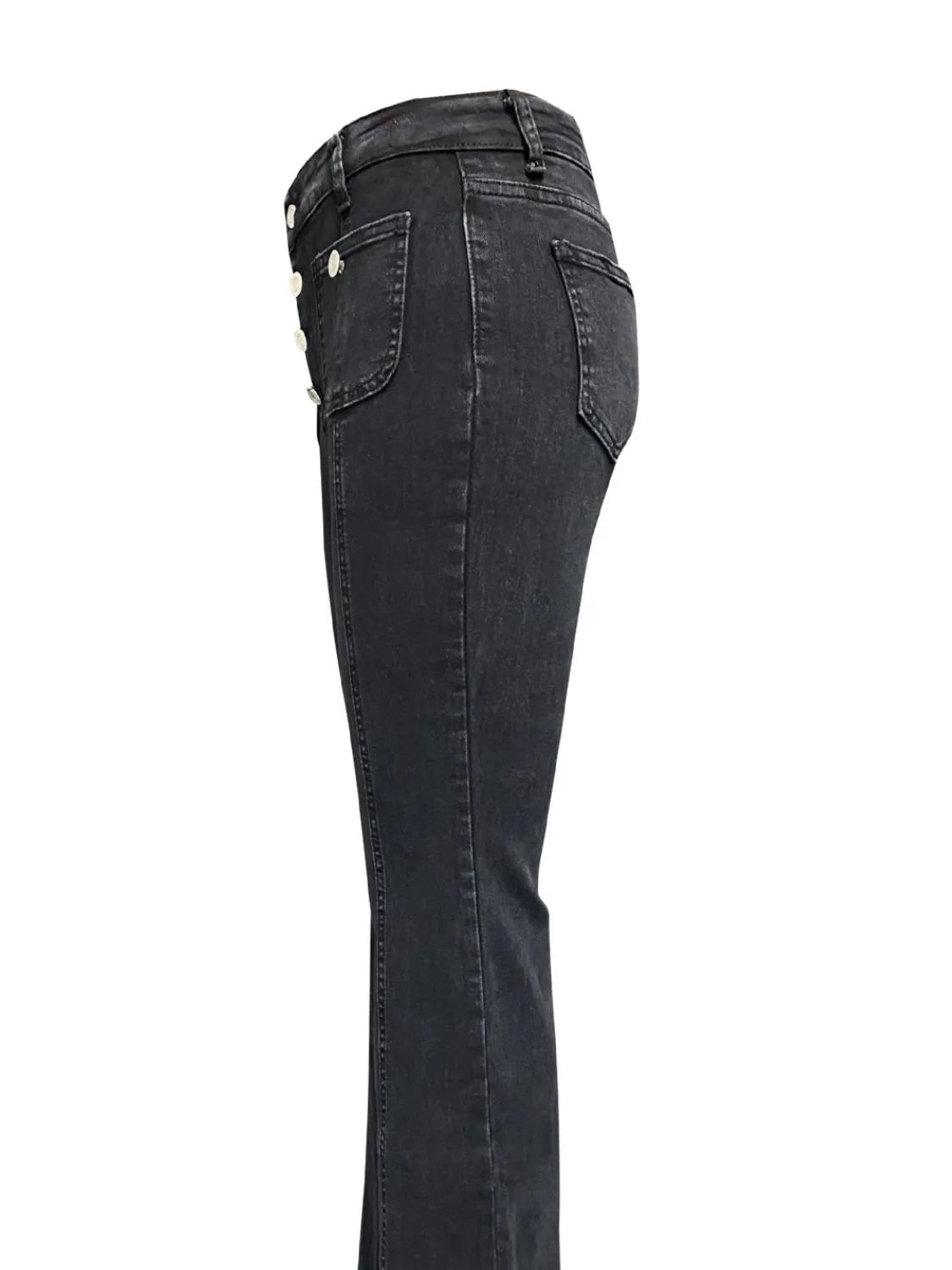 Flare Jeans with Pockets - Premium Women / Jeans & Denim from Trendsi - Just $35.10! Shop now at Handbags Specialist Headquarter