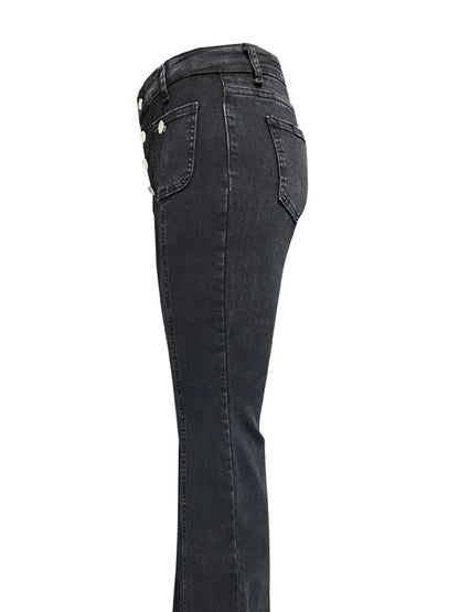 Flare Jeans with Pockets - Premium Women / Jeans & Denim from Trendsi - Just $35.10! Shop now at Handbags Specialist Headquarter