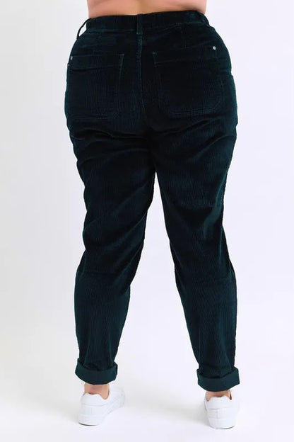 Judy Blue Full Size High Waist Corduroy Cuffed Jogger Plus Size - Premium  from Trendsi - Just $59.99! Shop now at Handbags Specialist Headquarter
