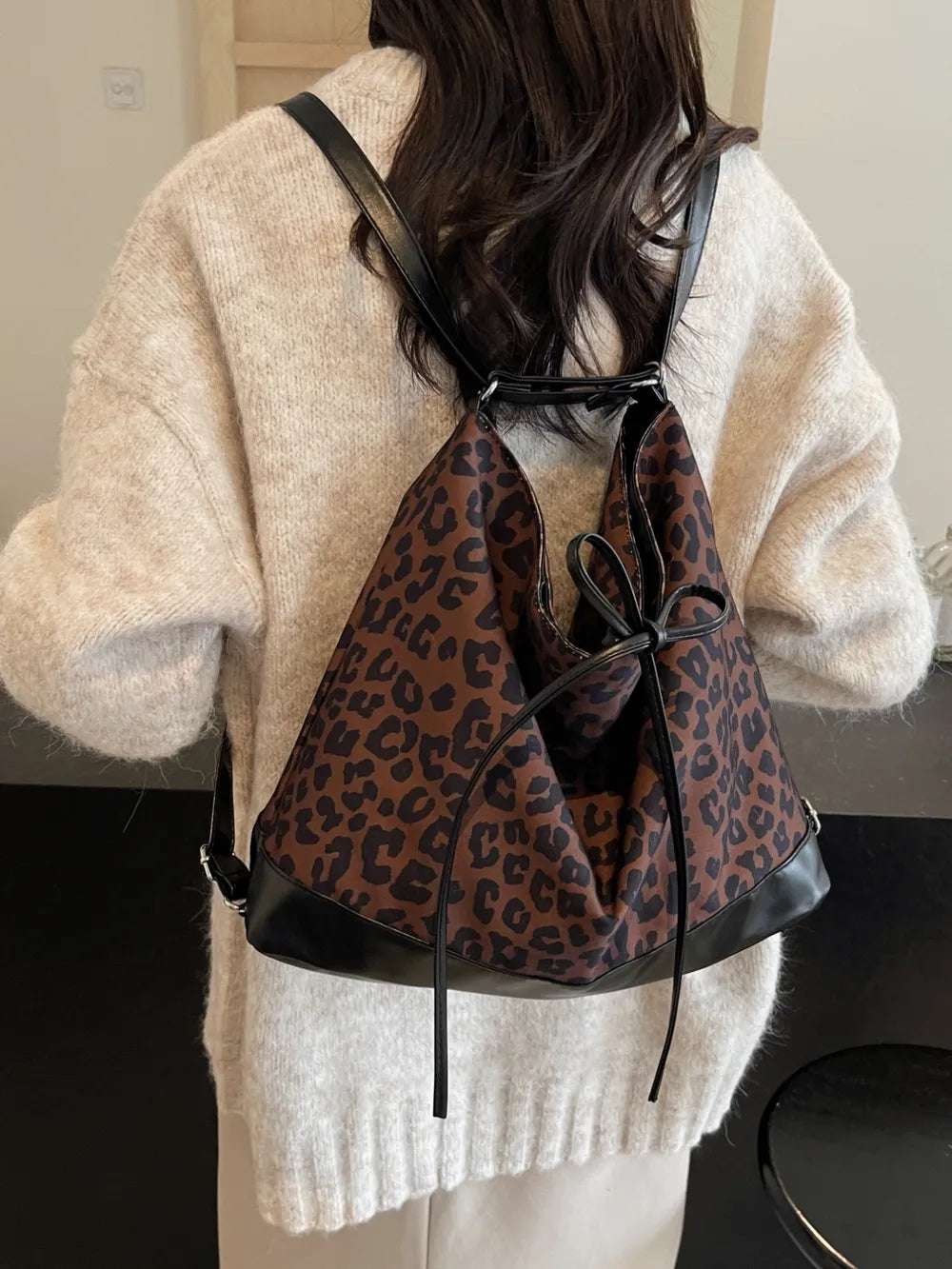 Leopard Dual Purpose Crossbody Bag - Premium Crossbody Bag from Trendsi - Just $19.99! Shop now at Handbags Specialist Headquarter
