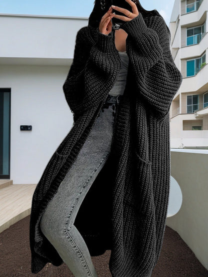Cozy Seasons: Women's Long Knit Cardigan