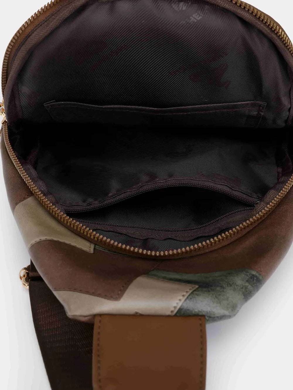 PU Leather Color Block Crossbody Bag - Premium Crossbody Bag from Trendsi - Just $29.99! Shop now at Handbags Specialist Headquarter