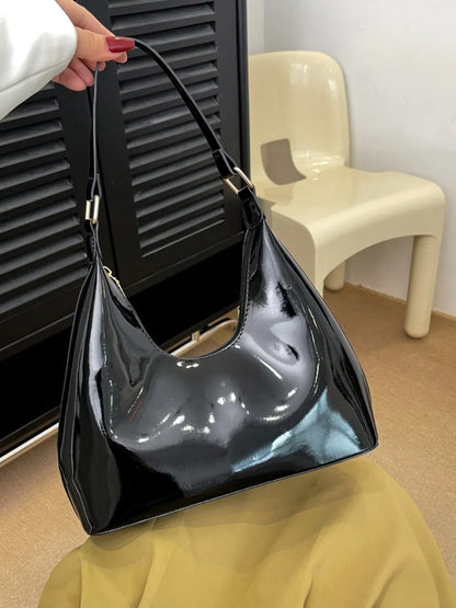 Mirror Surface Shoulder Bag - Premium Tote Bag from Trendsi - Just $39.99! Shop now at Handbags Specialist Headquarter