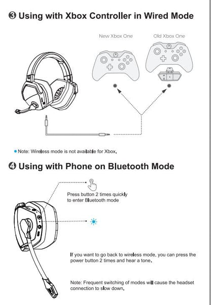 NUBWO G06 Dual Wireless Gaming Headset