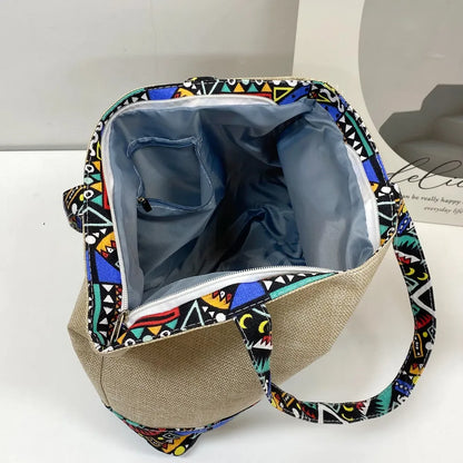 Geometric Medium Tote Bag - Premium Tote Bag from Trendsi - Just $39.99! Shop now at Handbags Specialist Headquarter