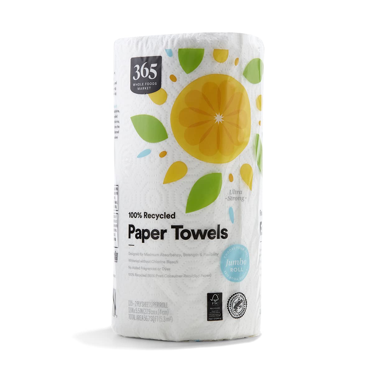 Eco365 Jumbo Towels - Ultra Strong, 135 Sheets
