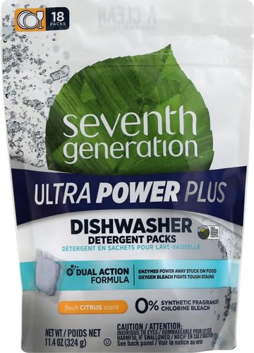 SeventhGen Citrus Sparkle Dishwasher Tabs Duo Pack