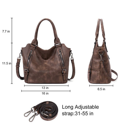 CLUCI Eco Luxe Vegan Leather Tote Bag