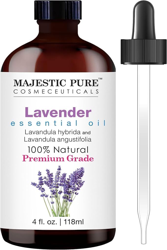 Majestic Pure Lavender Oil with Dropper 4oz