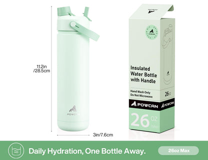 ChillKnight 26oz: Dual-Lid Leak-Proof Bottle
