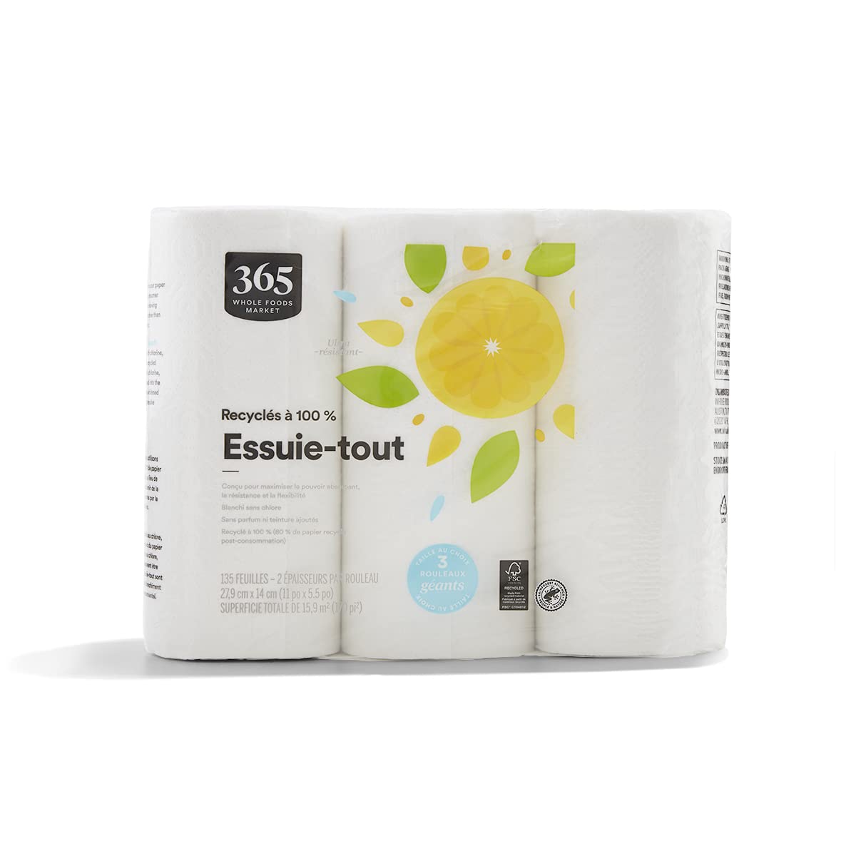 Eco365 Jumbo Towels - Ultra Strong, 135 Sheets