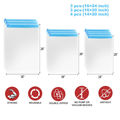 EasyPack 10-Count Compression Bags - Travel Must-Have