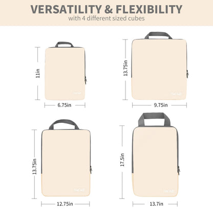 BAGAIL Expandable Travel Compression Cubes Set