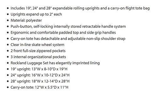 Charcoal Rockland Journey Expandable Luggage Set