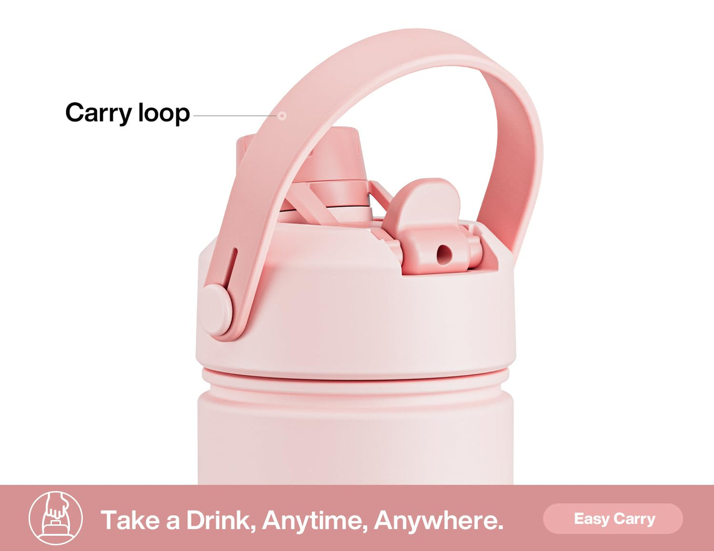 ChillKnight 26oz: Dual-Lid Leak-Proof Bottle