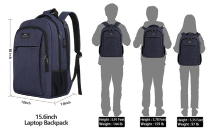 MATEIN SleekGuard Laptop Backpack with USB Port