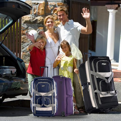 Olympia 22 Max Wheeled Duffel: 8-Pocket Water-Resist